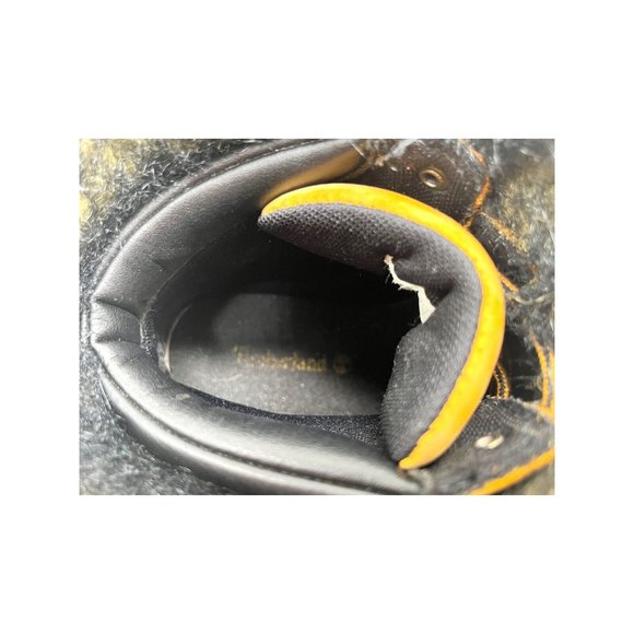 Timberland Tan Leather Faux Fur Cuff Ankle Winter Snow Boots Youth Size 4 - Picture 12 of 16